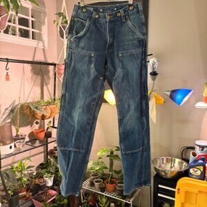 Carhartt Relaxed Fit Denim Carpenter Jeans Size 30x30 Menswear Blue Workwear